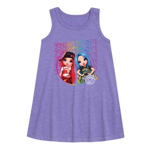 - Rainbow High - Turn It Up Graphic Sleeveless Aline Dress - 1 of 3