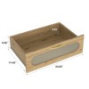 SKRAN Modern Farmhouse Cabinets, Wood Dressers & Pantry Units, Storage Cabinet for Home, Bedroom, Living Room & Home Office, Wood color - 4 of 4