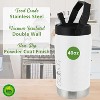 Brentwood Vacuum-Insulated Stainless Steel Sports Water Jug with Spout Straw Lid, and Handle with Fence Hook - 4 of 4