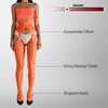 LECHERY Women's Lustrous Silky Shiny Sheer Suspender High-Waisted No Waistband Nylons Pantyhose Tights Stockings (1 Pair) - 3 of 4