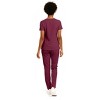 Hey Collection Women’s 5-Pocket Medical Scrub Set – V-Neck Top & Straight Leg Pants, Comfortable Flexible Nursing Uniforms - 2 of 4