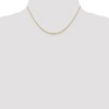 Black Bow Jewelry 0.95mm 10k Yellow Gold Diamond Cut Octagonal Box Chain Necklace - 2 of 4