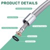 WOWOW Pre-Rinse 18.5 in. Stainless Steel Flexible Hose for Commercial Sink Faucet - 3 of 4