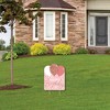 Big Dot of Happiness Pink Rose Gold Birthday - Outdoor Lawn Sign - Happy Birthday Party Yard Sign - 1 Piece - 3 of 4