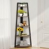 MAYEERTY 5-Tier Corner Shelf, 70" Tall Corner Ladder Shelf Small Bookshelf - 3 of 4