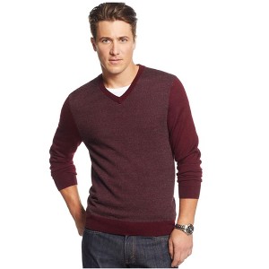 Club Room Mens Merino Wool Herringbone Jacquard Pullover Sweater - 1 of 1