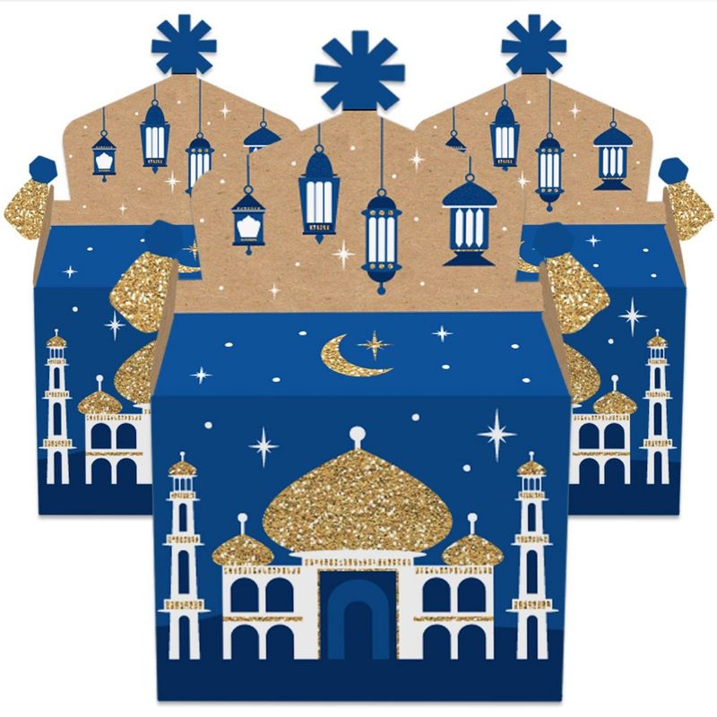 Big Dot of Happiness Eid Mubarak - Treat Box Party Favors - Ramadan Goodie Gable Boxes - Set of 12, 2 of 9
