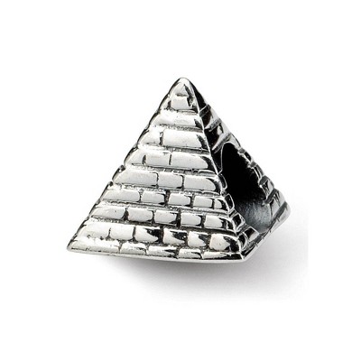 Black Bow Jewelry Sterling Silver Pyramid Bead Charm