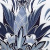 RightSide Designs Indigo Series Morris Thistle Embroidered Indoor/Outdoor Accent Throw Pillow - 2 of 4
