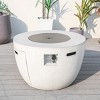 Moda Furnishings 23.8'' H x 36'' W Magnesium Oxide Propane Outdoor Fire Pit Table with Lid - 2 of 4