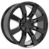 OE Wheels CA82 22 Inch Rim Fits Escalade Style 6x139.7 22x9 Gloss Black - Hollander 5409 (1) - 4 of 4