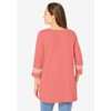 Woman Within Plus Size Embroidered Knit Tunic - 3 of 4