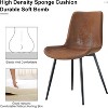 Dining Chairs Set of 4, Comfy Fabric Suede Backrests Seating Kitchen Chairs Modern Dining Chairs for Living Room, Lounges, Guest Room - 3 of 4
