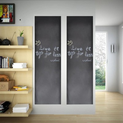 vidaXL Wall Sticker Blackboard 2 ft.x9.8 ft. 2 Rolls with Chalks