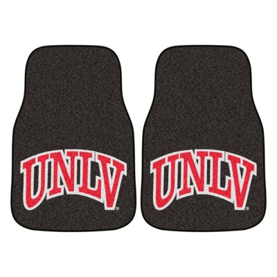 NCAA University of UNLV Rebels Carpet Car Mat Set - 2pc