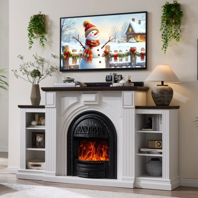 Farmhouse Fireplace TV Stand