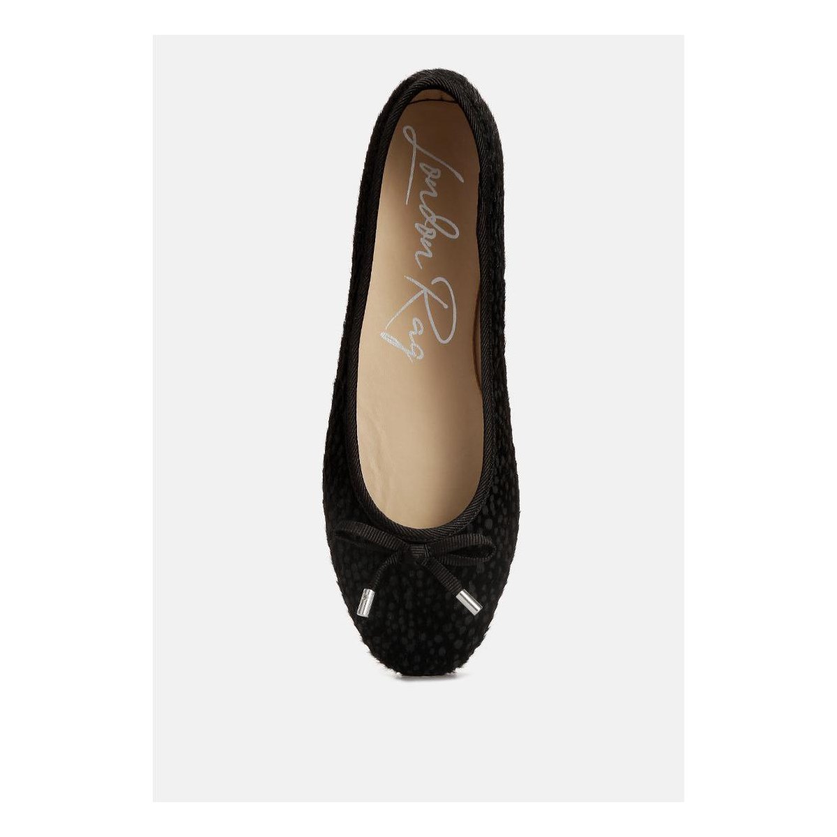 Обувь London Rag Womens Animal Print Flat Bow Ballerinas 5 — фото 4