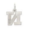Black Bow Jewelry Sterling Silver, Amanda Collection Small Block Style Initial N Pendant - 3 of 4