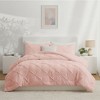 Peace Nest Pintuck Comforter Set, Bedding Set for All Season, Comforter and Pillowcases Set - 2 of 4