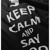 Keep Calm and Say Boo Halloween Baby Romper Boys or Girls Brisco Brands - 4 of 4