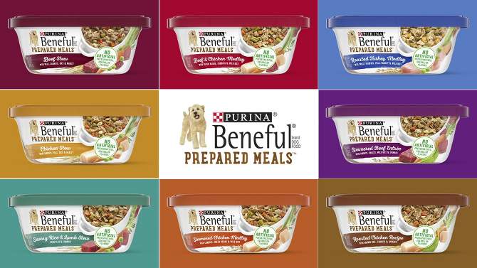 Beneful Prepared Meals Lamb, Chicken and Beef Stew Wet Dog Food Variety Pack, 2 of 6, play video