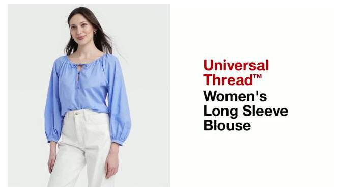 Women's Long Sleeve Blouse - Universal Thread™, 2 of 7, play video