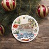 Artistic Bar Harbor Christmas Ornament, Maine Souvenir and Gift with Lobster and Acadia Art| OrnamentallyYou - 4 of 4
