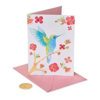 Hummingbird on Branch Card - PAPYRUS