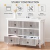 47" Dresser for Bedroom, Fluted Chest of Drawers with Storage, Wide Wood Storage Dressers & Chests of Drawers for Closet for Bedroom, Hallway, Entryway - image 4 of 4