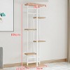 GustoWave 5-8 Tier Corner Tall Indoor Outdoor Plant Shelf Metal & Wood Multi-Tier Plant Shelf Rack, Heavy Duty Flower Pot Stand Display Rack - 2 of 4