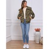 Jess by Meiko Women's Oversized Collar Plush Bomber Jacket - 3 of 4