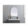 Elegant Lighting Metal Frame Arch Mirror 24x30 Inch in Silver - 2 of 4