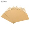 Unique Bargains Hollow Design Foldable Wedding Table Name Place Cards 50 Pcs - 3 of 4