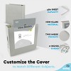 3 Ring Binder Clear View Cover with 2 Inside Pockets, Colored School Supplies Office and Home Binders – by Enday - 4 of 4