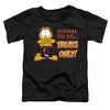 Toddler Boys' Garfield Treats Only T-Shirt Black - 2 of 4