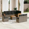 vidaXL Garden Sofa Set Grey, Dark Grey - 2 of 4