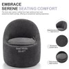 Modern Barrel Swivel Chairs with Concealed Storage, Round Upholstered Accent Chairs - 3 of 4