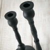 Sullivans Set Of 2 Iron Taper Candle Holders 12.5"H & 15.25"H Black - 3 of 4