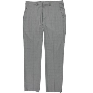 Perry Ellis Mens Portfolio Slim Fit Stretch Check Dress Pants Slacks - 1 of 3