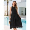 INSPIRE CHIC Women's Summer Sleeveless A Line Midi Cotton Crewneck Casual Tank Dress - 4 of 4