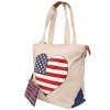 Magid Canvas American Flag Tote With Pouch - 3 of 4