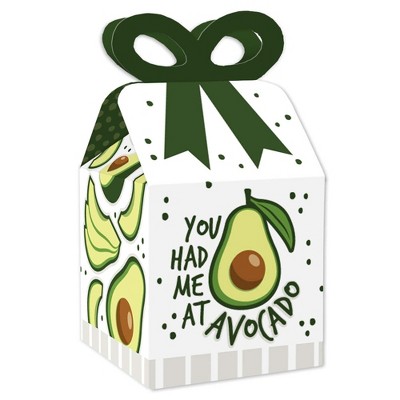 Big Dot of Happiness Hello Avocado - Square Favor Gift Boxes - Fiesta Party Bow Boxes - Set of 12