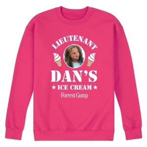 Men's - Forrest Gump - Lieutenant Dan's Ice Cream Graphic Fleece Sweatshirt - 1 of 4