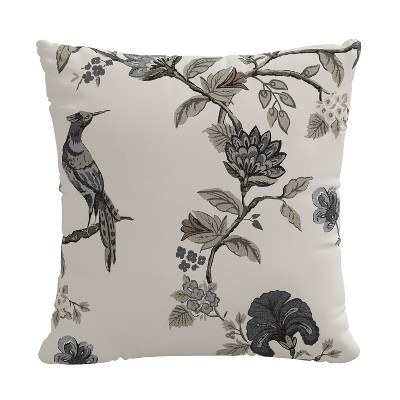 Saro Lifestyle 18"x18" Shaana Polyester Square Throw Pillow Ink : 20x20 Inch Polyester, Machine Washable Cloth Napkins