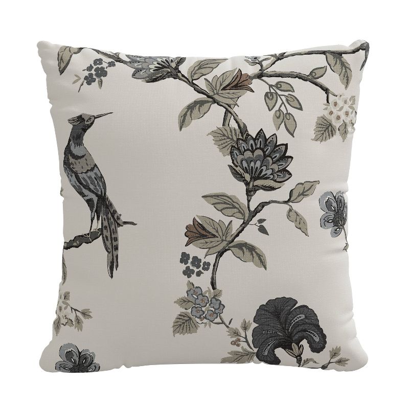 18&#34;x18&#34; Shaana Polyester Square Throw Pillow Ink - Skyline Furniture, 1 of 6