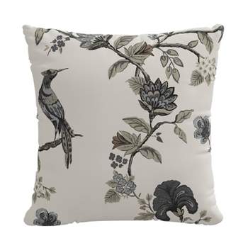 18"x18" Shaana Polyester Square Throw Pillow Ink - Skyline Furniture