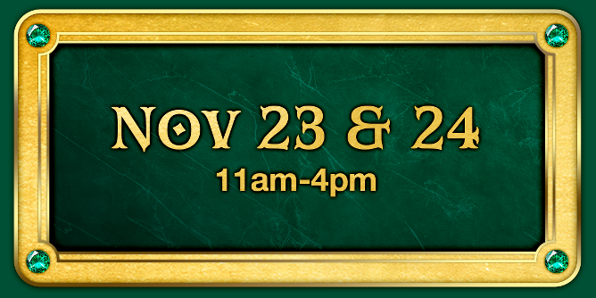 Nov 23 & 24, 11am-4pm