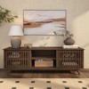 Plank+Beam 59" Mid Century Modern Solid Wood TV Stand with 2 Doors - 2 of 4