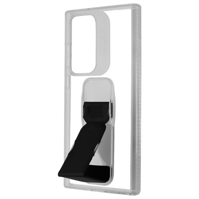 Clckr Stand + Grip Case for Samsung Galaxy S23 Ultra - Clear/Black