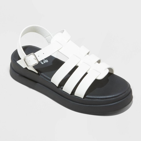 Target white hot sale platform sandals